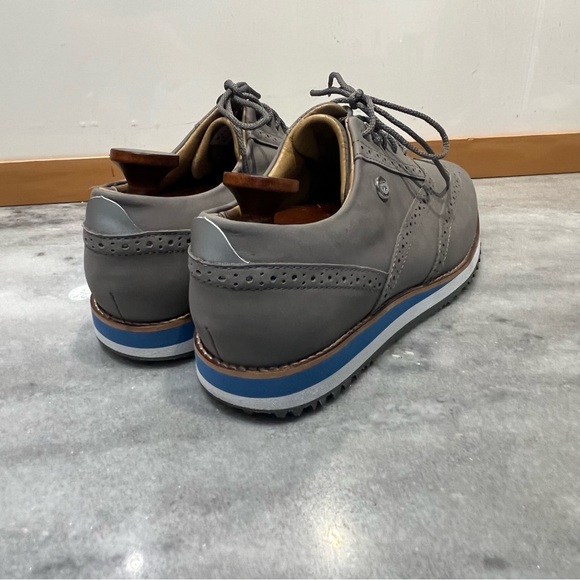 FootJoy Sport Retro Spike-less golf shoes, gray wingtips. Size 8.5 - Picture 4 of 16